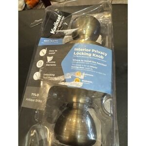 Kwikset  Bed And Bath Tylo Antique Brass ‎ 300t 5 Cp V1 Door Knob